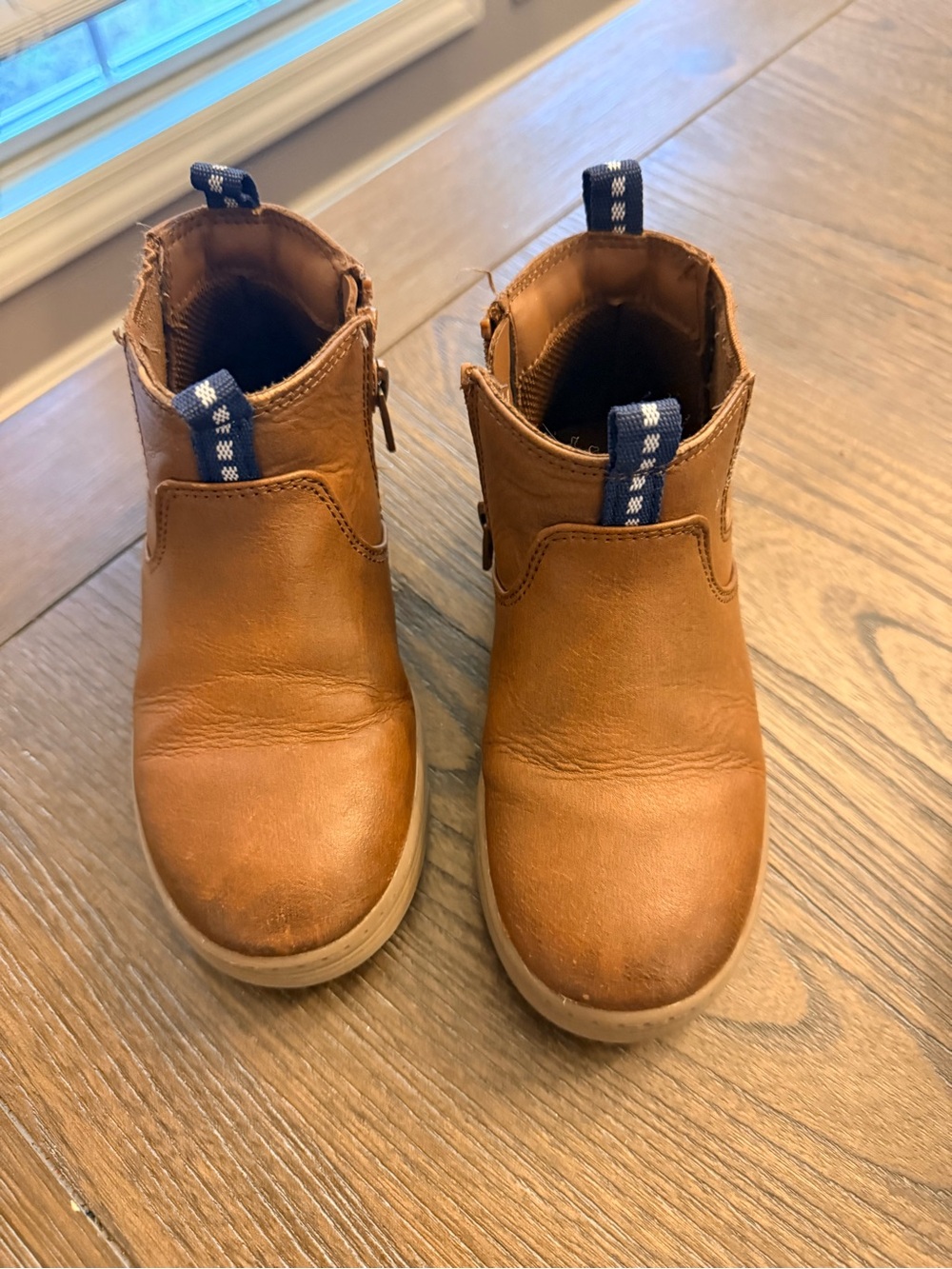 Size 11 Boys Cat & Jack Toddler Brown Pull-Tab Ankle Boots